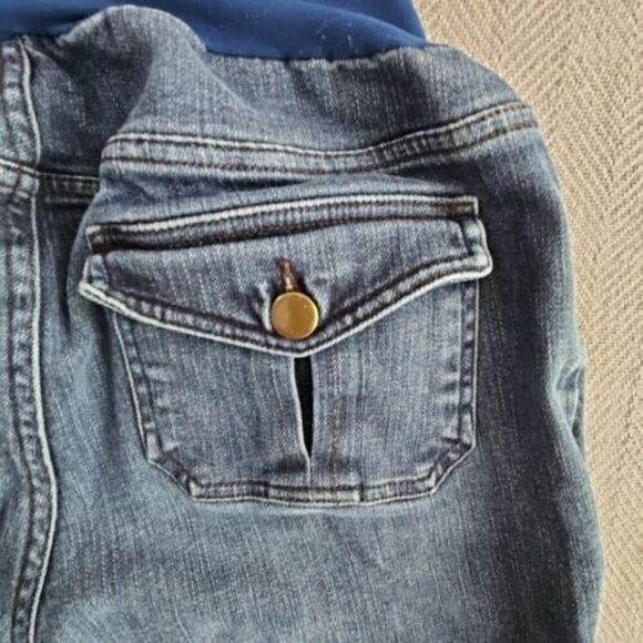 A Pea in the Pod Jeans Maternity Size Medium (32x29) RN# 79913 Bootcut Med Wash - Picture 10 of 16